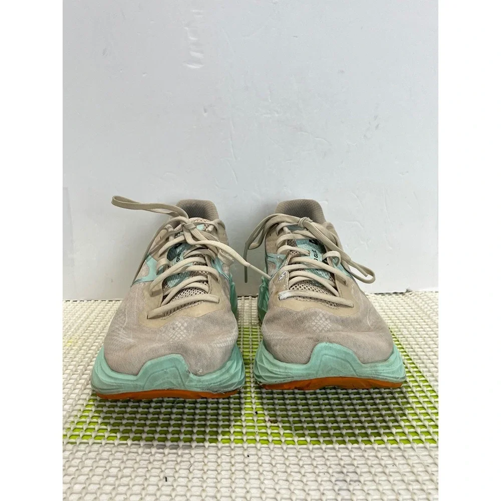 Salomon Aero Glide Running Shoes Men's 10.5 Cream Mint Green 471226 Energy Foam